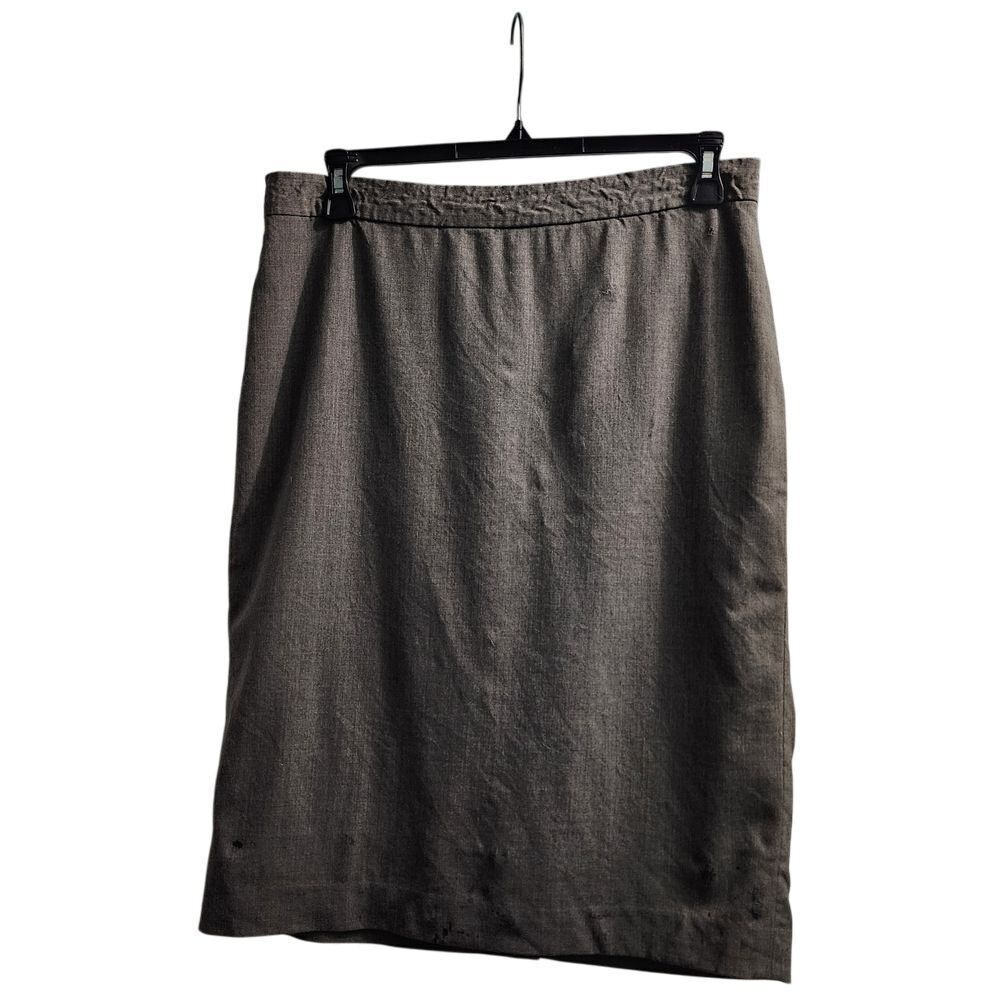 Lauren Ralph Lauren Gray Pencil‎ Skirt Professional Office Wear Size 12